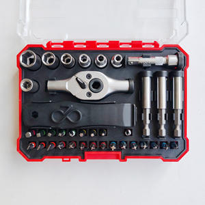 Juego de llaves de trinquete de doble punta Lxqr de 38 piezas con puntas de colores para reparación de bicicletas - Product Image 5