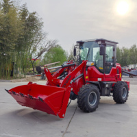 Chargeuse sur pneus efficace, capacité de charge nominale de 1000 kg, godet de 1,0 m³, hauteur de déchargement de 2800 mm, puissance élevée, machine de construction agricole