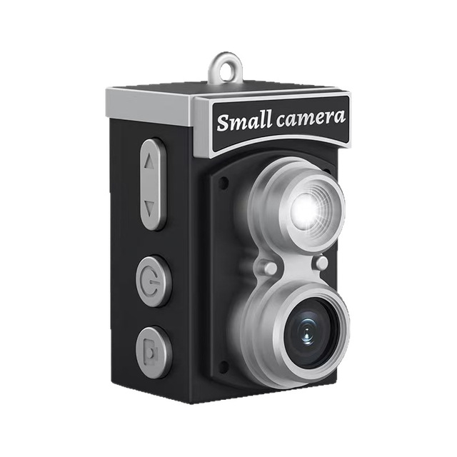 Vintage Retro Portable Dual Lens Kids Camera Pocket Video Recording Thumb Camera with MicroSD CMOS Imaging Sensor