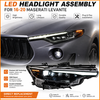 Pour Maserati Levante 2016-2023 : Ensemble de phares au design restylé le plus récent, phares Full LED avec feux de jour améliorés