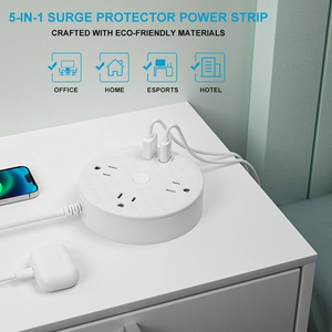 Multiprise <span class=keywords><strong>murale</strong></span> avec 3 prises CA Courant nominal 10A Rallonge de <span class=keywords><strong>prise</strong></span> US Type de <span class=keywords><strong>prise</strong></span> USA - Product Image 4