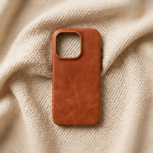 Minimalist Leather for iPhone Case Full-Body Protection Enhanced Camera Guard Mobile Covers Wholesale for Iphone13/14/15/16/17