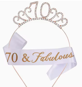 Yili principessa Tiara corona fascia per il 18 ° ventesimo ventesimo ventesimo trentesimo 40esimo compleanno festa decorazioni <span class=keywords><strong>regalo</strong></span> di natale per le ragazze - Product Image 6