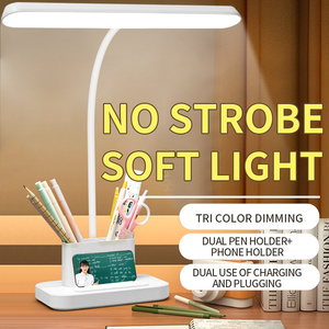 Lámpara de Escritorio LED Moderna de Fábrica, Recargable, con Tres Temperaturas de Color, con Portalápices, Lámpara de Mesa Multifuncional para Sala de Estar - Product Image 2