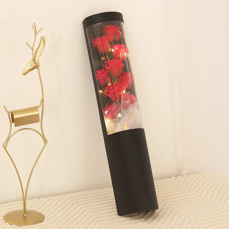 Букет искусственных роз с мыльным цветком, романтический подарок, День Святого Валентина, День матери, свадебное украшение, 2022 г.