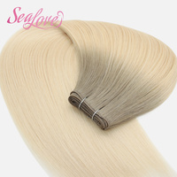 Extensions de cheveux humains Remy à cuticules alignées, qualité supérieure, Genius Weft, vente en gros, extensions de cheveux Genius Weft à double trame