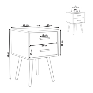 Table de chevet personnalisable, table de chevet blanche, table de chevet, nachttisch, table de chevet, table de chevet - Product Image 6