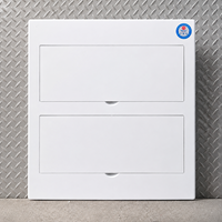 Caja de Distribución Eléctrica Empotrada de 32 Vías, Unidad de Consumo MCB para Interiores, Panel de Distribución de Energía de Doble Fila