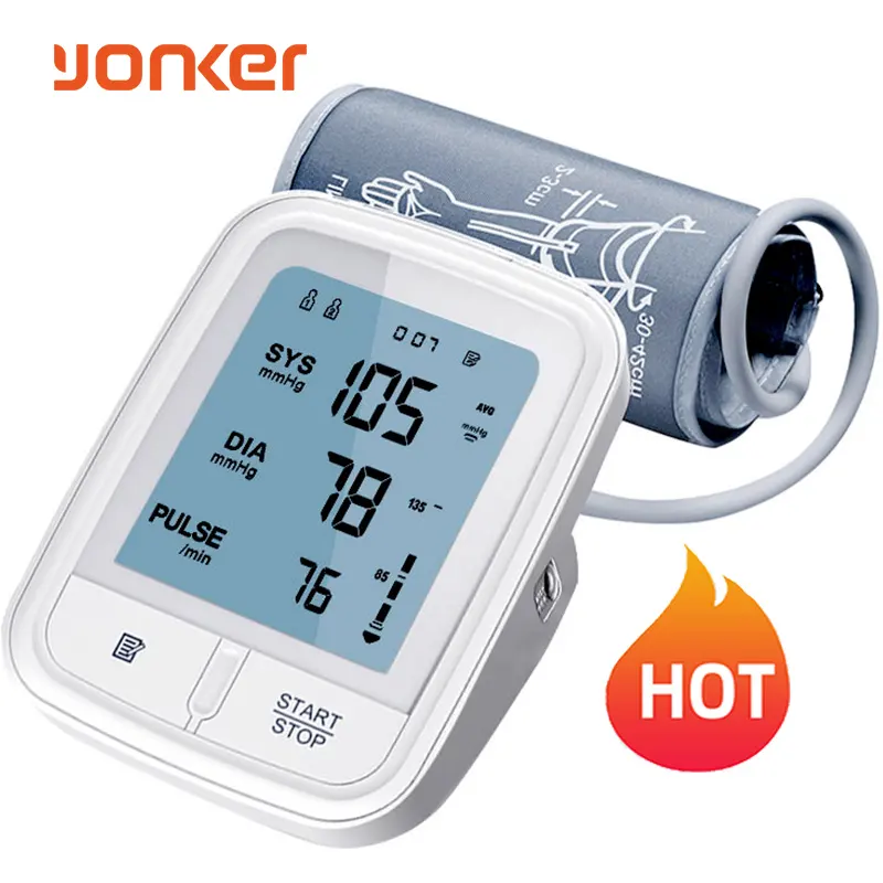 Yonker tensiometre tensiometer digital tensiometro de brazo dedo bp machine blood pressure monitor upper arm