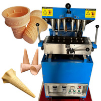 Cône 32 têtes gaufrette faisant la Machine commerciale petit fabricant de tasses à café semi-automatique cône de crème glacée Machine de cuisson