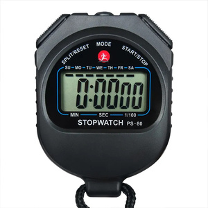 Classico <span class=keywords><strong>orologio</strong></span> da <span class=keywords><strong>cronometro</strong></span> sportivo LCD portatile professionale impermeabile digitale <span class=keywords><strong>con</strong></span> Timer a corda - Product Image 4