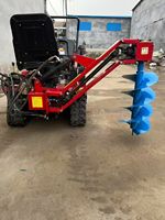 Tarière manuelle professionnelle pour sol, moteur diesel 8-22 CV, robuste, pour tracteur à chenilles, perçage portable