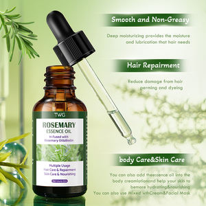 TWG Venta al por mayor Todo en 1 Aceite de esencia de romero y biotina Cuidado DE LA PIEL Suero de aceite facial hidratante nutritivo Suero facial de aceite de Romero - Product Image 2