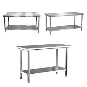 High Quality Stainless Steel Work Table 304/201 Stainless Steel Restaurant Work Bench