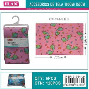 Accessorio in tessuto ILAN 100cmx150cm con stampa giraffa rosa per decorazioni per la casa - Product Image 3