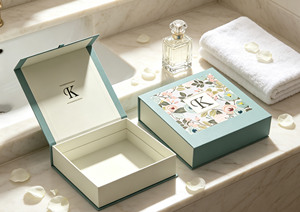 High-End Eco-Friendly Book Style Magnetic Flip <b>Square</b> Gift Box Made of Thick Grey Board Four-Color Printing Art Paper Wrapping - Product Image 2