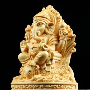 Vendita รูปปั้นพระพิฆเนศสำหรับตกแต่งบ้าน,รูปปั้นไม้แกะสลักรูปปั้นพระพิฆเนศ - Product Image 3