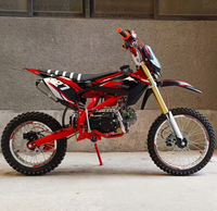 Nouvelle moto cross 125 cm³ monocylindre 4 temps refroidie par air haute performance avec suspension et freins à double disque avant 17 et arrière 14 pouces