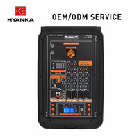Ensemble de haut-parleurs verticaux en plastique EP-210 de 10 pouces, 300 W RMS, mixeur 2 canaux, système audio de scène extérieur
