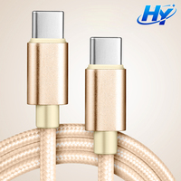 Câbles de données USB-C PD tressés en nylon 60W à charge rapide pour montres, ordinateurs portables, iPhones, tablettes, téléphones mobiles et appareils Android – Vente en gros