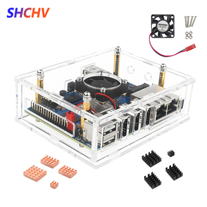 Caja de acrílico transparente para Orange Pi 5 Plus, conjunto opcional de ventilador de refrigeración y disipador de calor para <span class=keywords><strong>OPi</strong></span> 5 Plus - Product Image 2