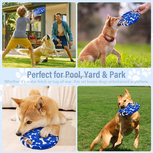Disco Volador <span class=keywords><strong>de</strong></span> Algodón y Tela Resistente <span class=keywords><strong>de</strong></span> 7 Pulgadas para Perros, Juguete para Perros al Aire Libre, Venta al Por Mayor Personalizada - Product Image 6