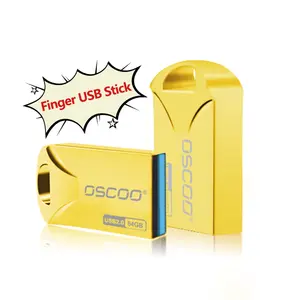 OSCOO礼品cle u盘手指摆动64gb定制usb 2.0锌合金外壳16gb 32gb迷你u盘