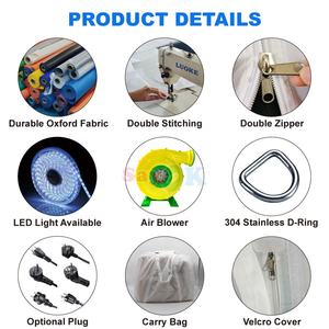 Sayok Free 3D Design Portable Oxford Tissu Gonflable Géant Maison Champignon Tente avec Souffleur D'air - Product Image 6