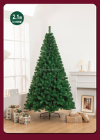 210CM PVC abnehmbarer Weihnachts baum 1300 Zweige Wieder verwendbare Steh basis für kommerzielle Home Party Hotel dekoration Weihnachts zubehör