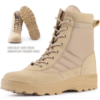 Bottes tactiques mi-mollet SWAT, tige en microfibre Oxford, doublure en mesh, semelle en caoutchouc, bottes de randonnée et de trekking en plein air