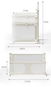 Portabile 3 in 1 lettino per bambini regolabile box per neonati <span class=keywords><strong>letto</strong></span> di sicurezza per bambini guardrail <span class=keywords><strong>letto</strong></span> convertibile <span class=keywords><strong>barriera</strong></span> per bambini - Product Image 5