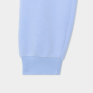 Pantalones Deportivos de Felpa para Niñas, Mezcla de Poliéster y Algodón Transpirable, Cintura Elástica, Dos Bolsillos, Pierna Recta, Casuales, Ecológicos - Product Image 3