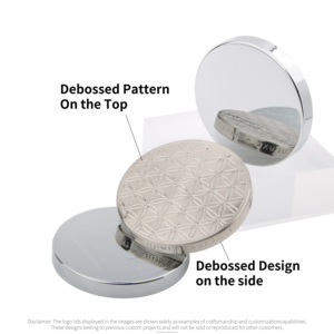 Couvercles plats en métal <span class=keywords><strong>argent</strong></span>é électroplaqué pour pots à bougies en verre, 80mm, 83mm, 90mm, 99mm, vente en gros - Product Image 3