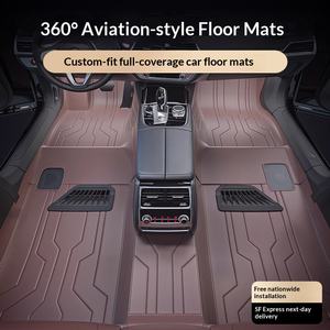 Tapis de sol en cuir d'aviation 360° pour tous les modèles de véhicules - Product Image 1