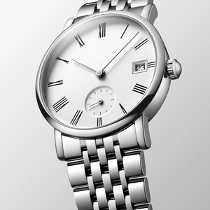 Montre mécanique automatique élégante avec petite seconde, cadran à chiffres romains, bracelet en acier inoxydable pour homme Longinesing - Product Image 1