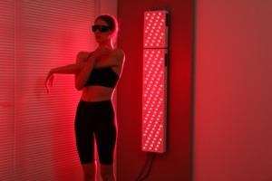 Panel Terapi Cahaya Merah Seluruh Tubuh 660nm 850nm LED Daya Tinggi OEM ODM GLPE QUA300 Pereda Nyeri Pabrik Klinik Rumah - Product Image 2