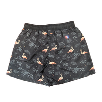 Celana Renang Pria Motif Flamingo Hawaii, Cepat Kering, Tali Serut Dapat Disesuaikan, Celana Pantai