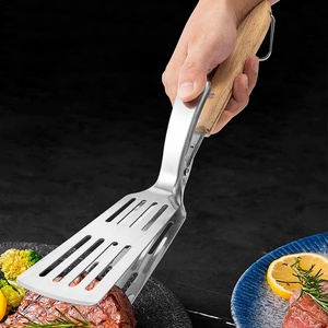 Espátula y Pinzas de Cocina 2 en 1 Multiusos de Acero Inoxidable para BBQ, Espátula para Pescado, Pinza para Voltear Filetes - Product Image 5
