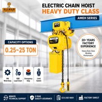 Palans à chaîne électriques ALLMAN 220V 380V 1 tonne avec chariot électrique M4, chaîne G80, certifiés CE ISO pour entrepôt et atelier