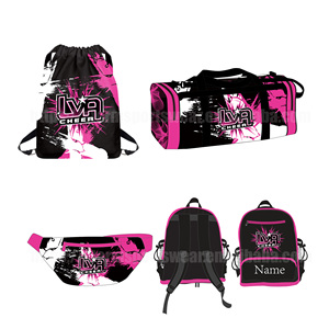 Noir Rose Rouge One Stop Personnalisé Cheerleading Uniforme Gilet Shorts Leggings Cheerleading Sac À Dos Chaussures - Product Image 4