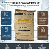Neimenggu Shuangxin Polyvinyl Alcohol PVA 2699 CAS9002-89-5 Adhésif et mastic pour la construction et la céramique Sac de 25 kg