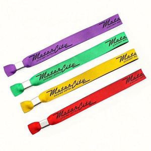 Pulseras de Tela de Alta Calidad para Eventos y Festivales/Pulseras Tejidas de Poliéster/Brazaletes de Tela - Product Image 1