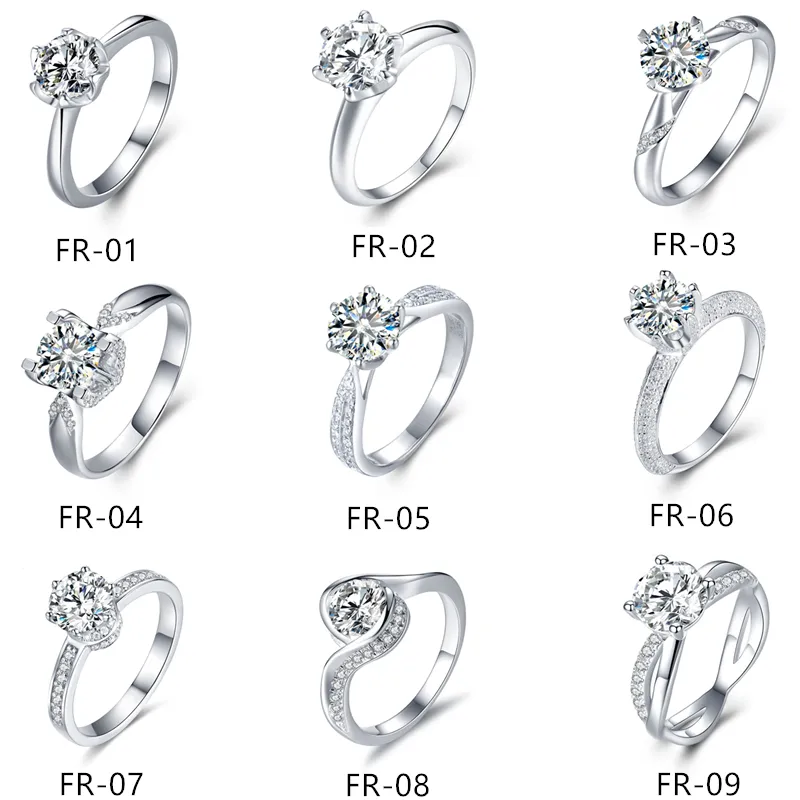 Custom moissanite halo ring 9K 10K 14K 18K solid gold ring white/yellow/rose gold D-VVS moissanite wedding ring fine jewelry