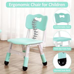 Meubles de chambre pour garderie et école pour enfants, écologiques, durables, réglables en <span class=keywords><strong>hauteur</strong></span>, bureau de dessin et d'étude pour enfants en plastique - Product Image 5