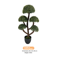 Personnalisation d'usine 5 balles décoration de la maison cyprès artificiel 90CM grand bonsaï arbre topiaire pin plante arbre
