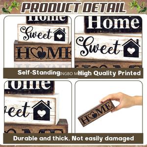 Ensemble de 4 pièces de flocon de neige en bois rustique pour plateau de Noël et décor d'hiver de ferme - Product Image 4