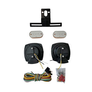 Kit de remplacement et de réparation universel de feux arrière LED 12V pour remorque, lentille rouge, pour voiture, camping-car, camion - Product Image 1