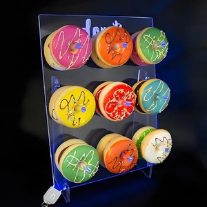 Wholesale Cheap Price for Clear Reusable Diy Acrylic Donuts Wall <b>Stand</b> with Customized Color Size & Logo for Birthdays Party - Product Image 3