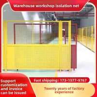 Filet d'isolation d'atelier galvanisé mobile, clôture de protection en treillis perforé pour entrepôt, barrière de sécurité, cloison