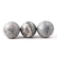 HY Gems Boule de cristal chinoise de qualité supérieure en jaspe Picasso